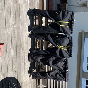 3 XLP black scrub pants